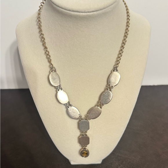 Leopard Print Stones Necklace Fashion Jewelry With Added Ext Chain Unbranded - Picture 2 of 7